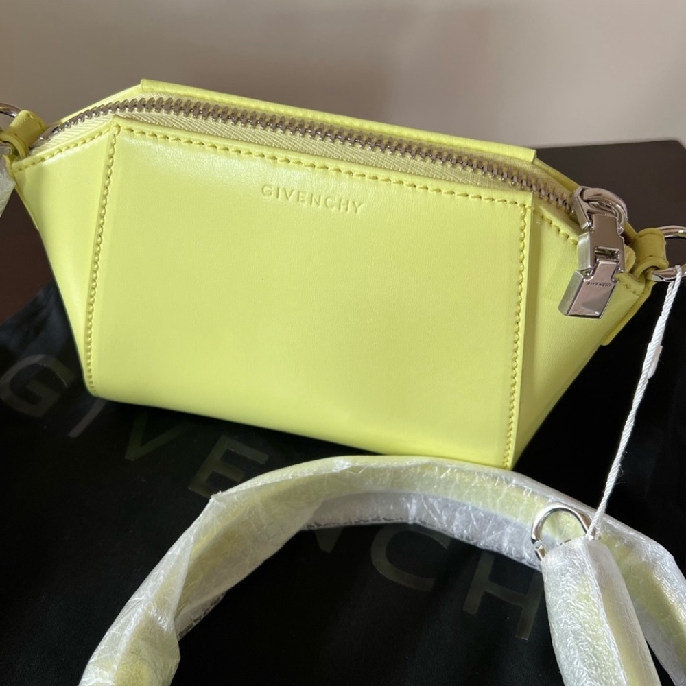 NEW Givenchy Antigona *Acid-Yellow* Nano Cross Body Bag